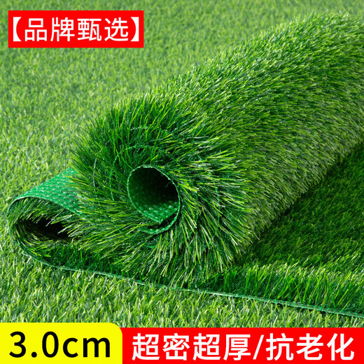 Fake lawn, simulated turf, green carpet, outdoor artificial plastic, artificial bionic outdoor insulation fence, football field, 2.5 cm thickened spring grass, 3 meters wide*6 meters long