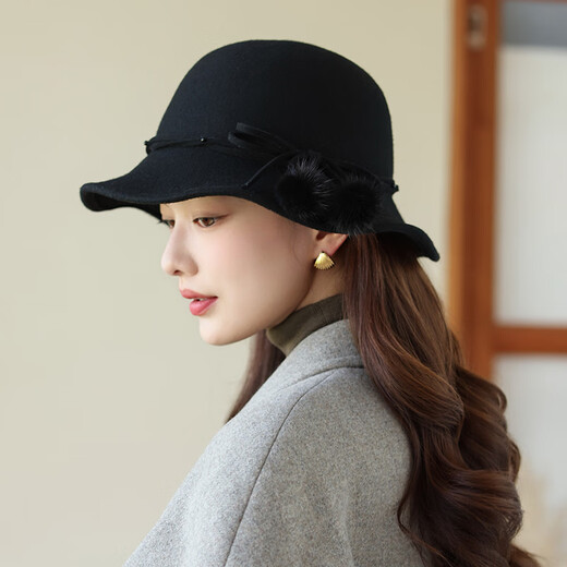 Xiangxue Yuxiu (xiangxueyuxiu) autumn and winter hat women's new French hat women's fashion versatile wool lady hat women's Japanese fisherman hat women's winter beige