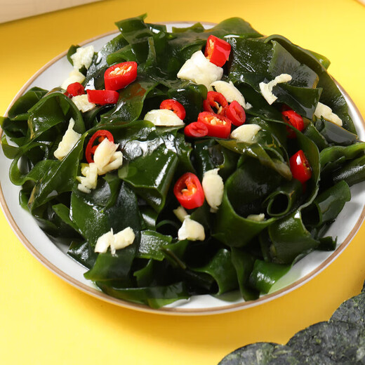 盐渍裙带菜 鲜海带非干货海带嫩苗儿童海菜海白菜海藻菜凉拌 盐渍裙带菜嫩叶500g