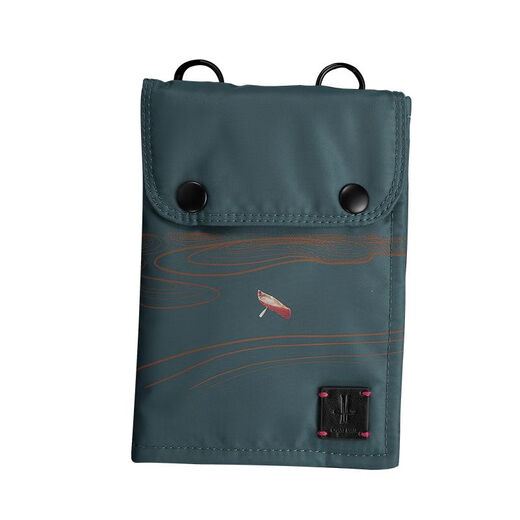 
CHART MATE men and women multifunctional passport bag waterproof certificate storage bag neck halter ticket travel passport clip mobile phone bag crossbody bag purple