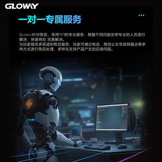 Gloway 32GB (16GBx2) DDR5 6000 desktop memory stick Longwu RGB light strip Hynix A-die CL28 starry sky black partially compatible