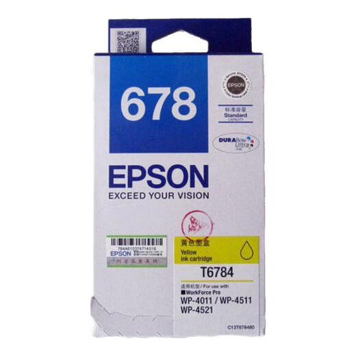 Epson Original T677 Schwarzer Tinte Patrone T678 T6781 anwendbar: 4521 4011 Drucker Tinte EPSON T6784 Gelb / Stock