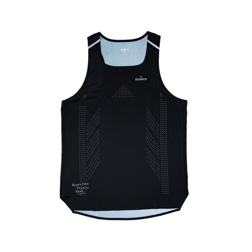 SUUNTO Road Running Vest Marathon Sports Competition City Running Lightweight Hygroscopic Quick-Drying Sleeveless Top Shadow Black-Men's Model M