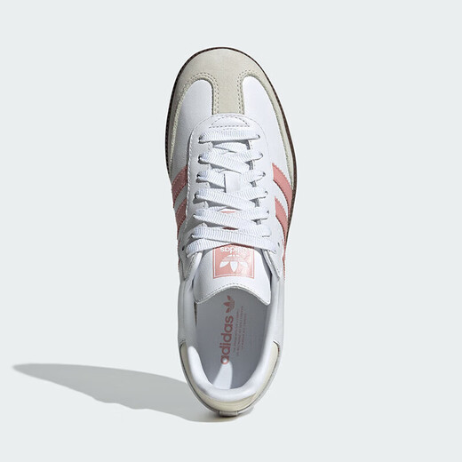 阿迪达斯 （adidas）官方舰店休闲鞋女鞋 新款舒适三叶草运动鞋SAMBA德训鞋板鞋 JI2677白/奇迹紫粉/汉玉白 37