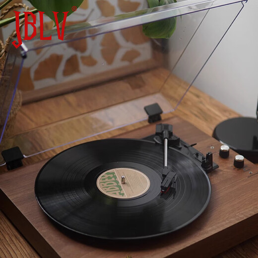 JBLV 2025 new Berlin Sound vinyl record player retro gramophone home portable speaker album special CD high-quality Bluetooth speaker hifi European birthday gift deep black