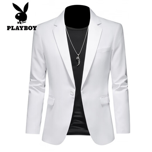 Playboy (playboy) costume veste texture masculine double fente à fente formelle de bonbons de bonbons couleurs décontractées