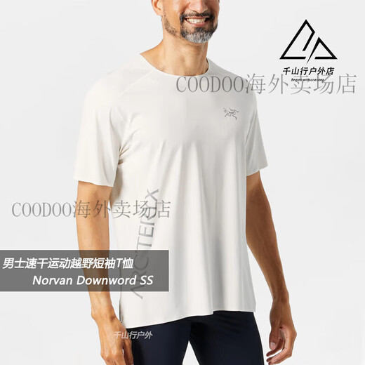 Arcteryx (ARC TERYX) Arcteryx Norvan Downword Men's Thin Sports Quick-Drying Breathable Short-Sleeved T-Shirt 9720 Polar White/Arctic Silk S