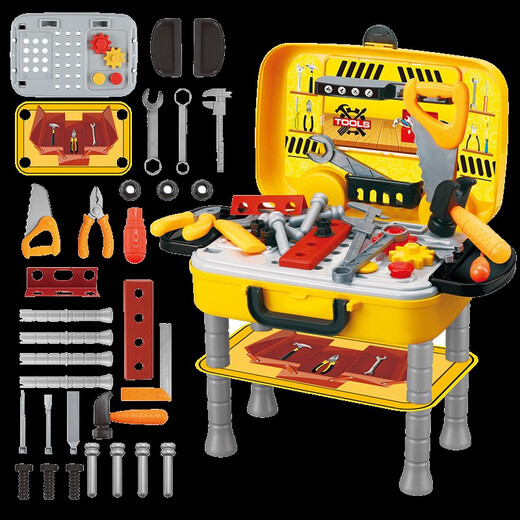 
Jiashi screw screw toy 1-3 year old children's repair tool box set for home appliance drill baby Vitao puzzle multi-function tool box + electric drill (battery delivery)