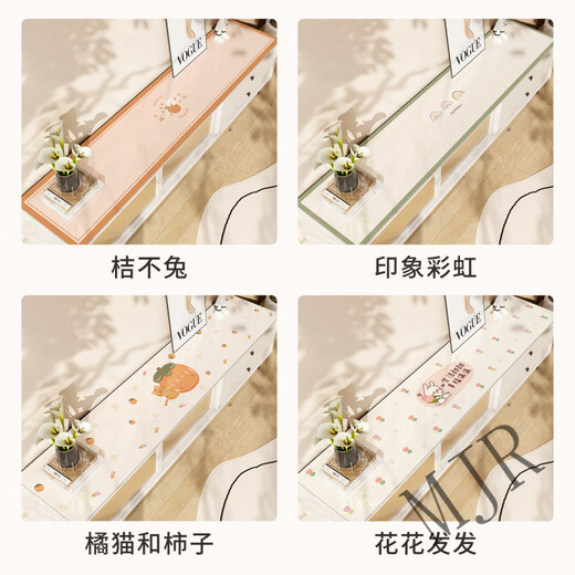 Shanlianjin TV Cabinet Matte Light Luxus hochwertiger TV-Schrank Tischmatte Long Tischtuch Leuchte Luxus hochwertige SchnittpvC-Eingang [ZD9856] Pingping Anan Customized Gry-Wechselpreis