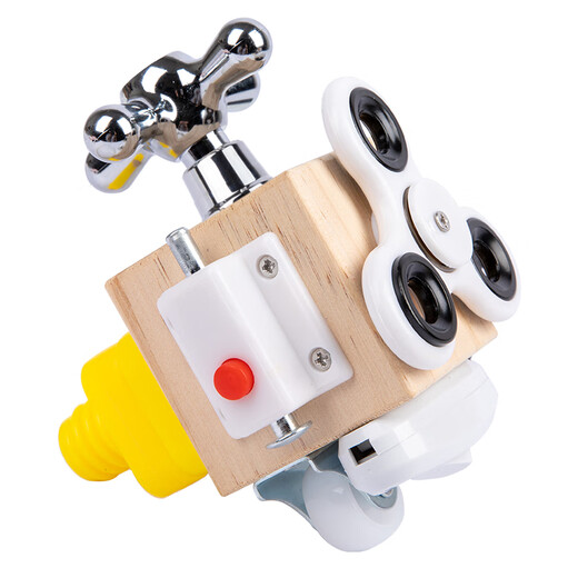 Chengliu 2-3 Jahre alter Montessori Early Education Key Entsperren Holzspielzeug geschäftiger Quadratmontessori Puzzle Entwicklung Multifunktional geschäftiger Block + Zodiac-Kalenderuhr