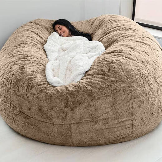 咏幻豆包人造毛皮豆豆沙发可5FT6FT7FT源头 绿色 5.00x5.00cm布套13565cm