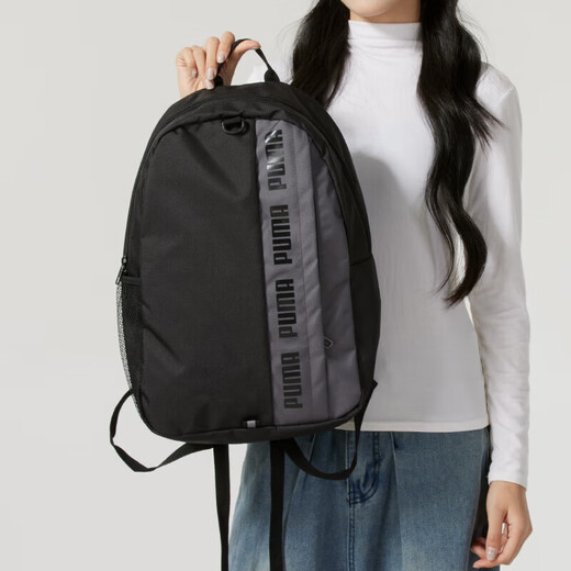 彪马（PUMA）男包女包 2025新款时尚串标印花双肩包学生书包收纳包休闲背包 076622-01 OSFA