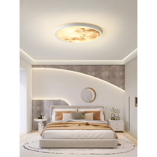 Taureau (taureau) Lampe de chambre à coucher moderne simple personnalité créatrice de lune plafonnier lampe de plafond entièrement spectre des yeux de protection des yeux