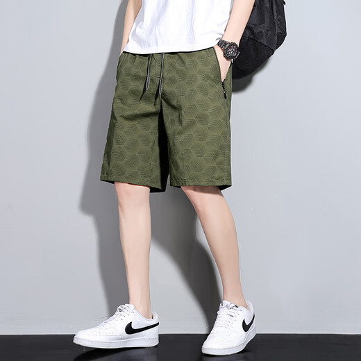 LEE KIDS工厂直发新款休闲短裤男士夏季薄款居家外穿旅行工作时尚五分 超9892-深卡其布色 2XL
