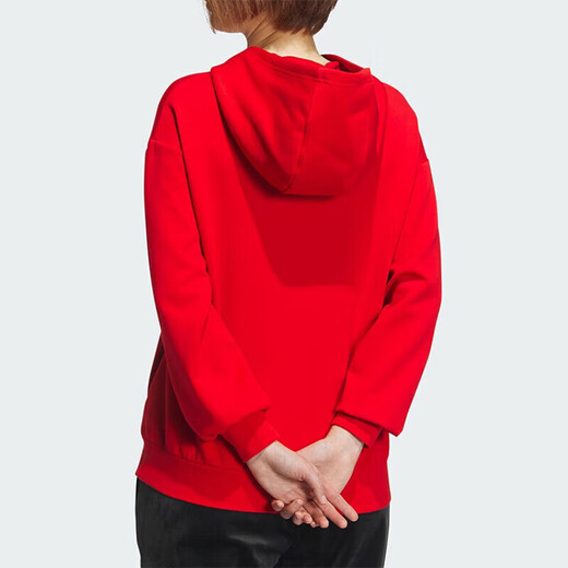 阿迪达斯 （adidas）女装运动套装春季新款休闲本命年红色卫衣套头衫收口长裤 两件套 JE6101+JJ3561 XS