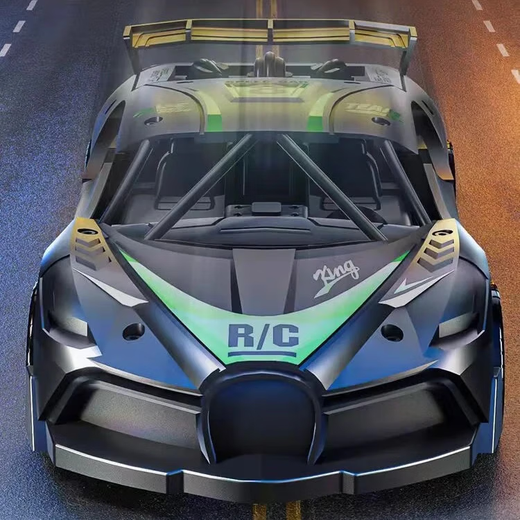 BJADI supercar remote control car battery wireless high-speed remote control car racing car two-way children's toy BJADI supercar green model-two-way
