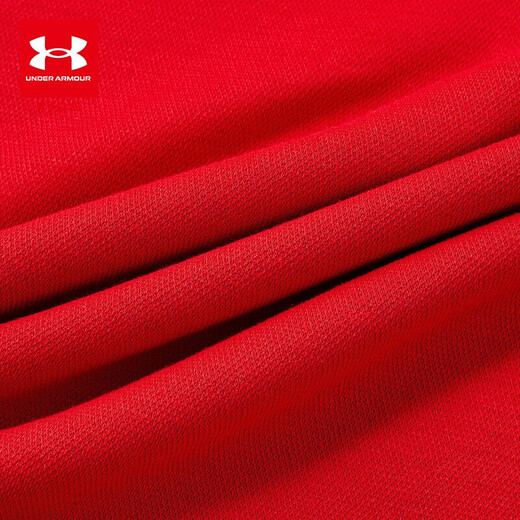 Under Armor New Year Series Children's Sweaters Big Children's Printed Hooded Velvet Tops Boys and Girls Casual Autumn Clothes Red 150