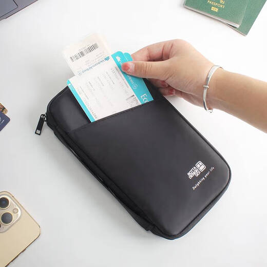Sac de passeport Lilang Travel Portable Sac de certificat de billets d'avion à l'étranger à l'étranger Sac de rangement à cou de licou à un seul épaule à épaules à épaules à épaules à épaules à grande capacité grande capacité