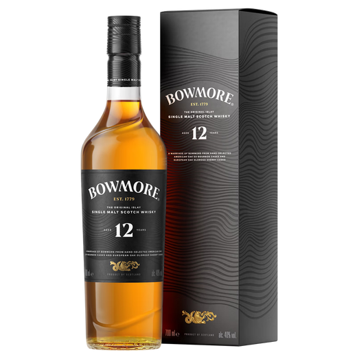 Bowmore 12 years Scotland Isle-producing area Single malt Whiskey Wine 700ml Gift box new version