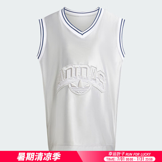 阿迪达斯 （adidas）三叶草女装 运动背心跑步健身训练舒适透气时尚潮流休闲无袖上衣 IT9766 S