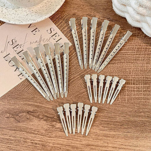 Ins simple seamless hairpin female hair root fixed fluffy hairpin makeup positioning high skull duckbill clip headwear main picture 12-piece set young lady matching 98% like