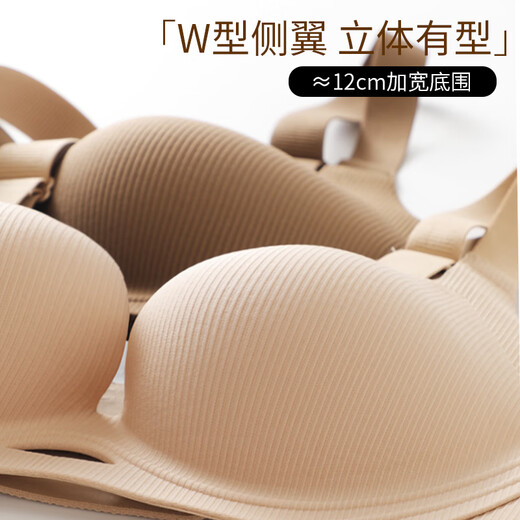 葡萄甜红色内衣女聚拢收副乳防下垂性感文胸大胸显小本命年2025套装胸罩 幸运红 75B 34__舒适无钢圈