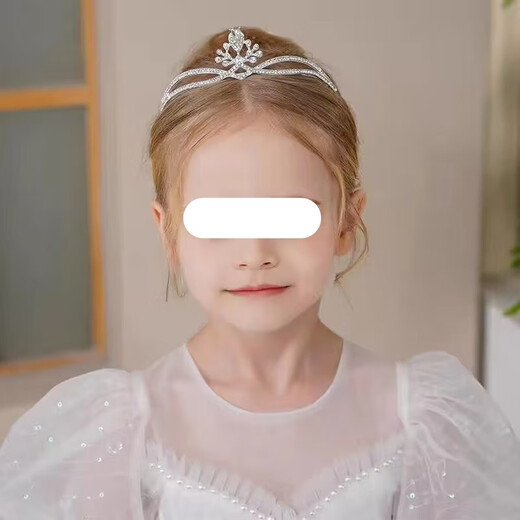 Jieyi Bridal Wedding Diamond Crown Girls Hairband Piano Performance Headwear Princess Birthday Party Crown Dress Hair Accessory 1 Pack Crystal Crown Headwear Approximately 14*4cm