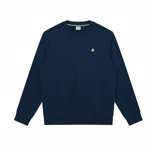 HAZZYS Men's Clothing Spring and Autumn Simple and Plain Casual Men's Tops PHIZ Round Neck Basic Sweater Men's ABTZE0CCI31