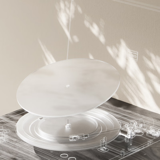 FiiO Vinyl Transparent Turntable Set Transparent