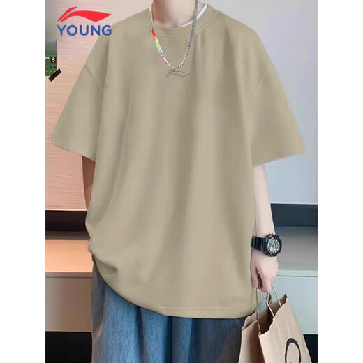 Li Ning quick dry short-sleeved T-shirt for men and women fitness running children and teenagers breathable training casual outdoor sports top