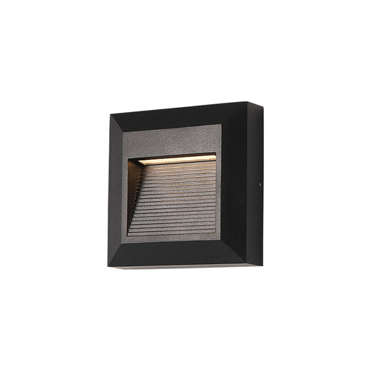 Wen Shi Ou Ming installed base light sensing light stair step lamp human body sensing small spotlight step lamp 86-type linear wall lamp BD15275*80mm5W warm light [connect switch]
