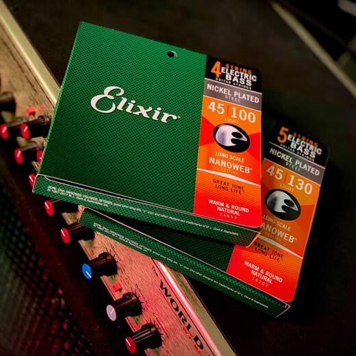 ELIXIR Elix bass electric bass string 14052 set of coated anti-rust 14087(045-105)4 strings-bass strings