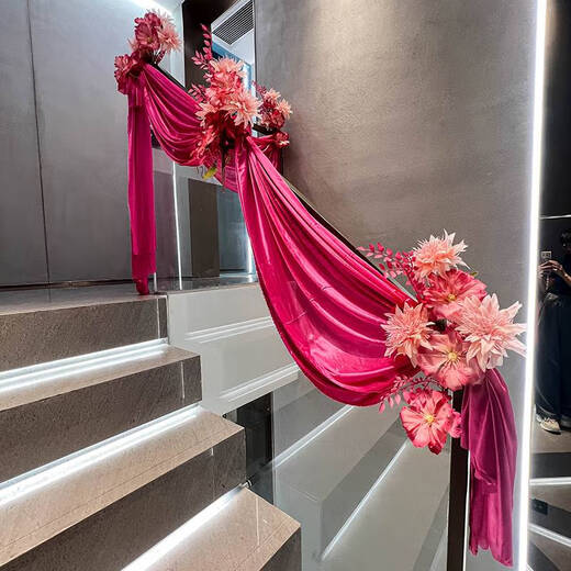 Decoración de pasamanos de la escalera de Yonghuan para la boda de la boda interior para hombres 3527
