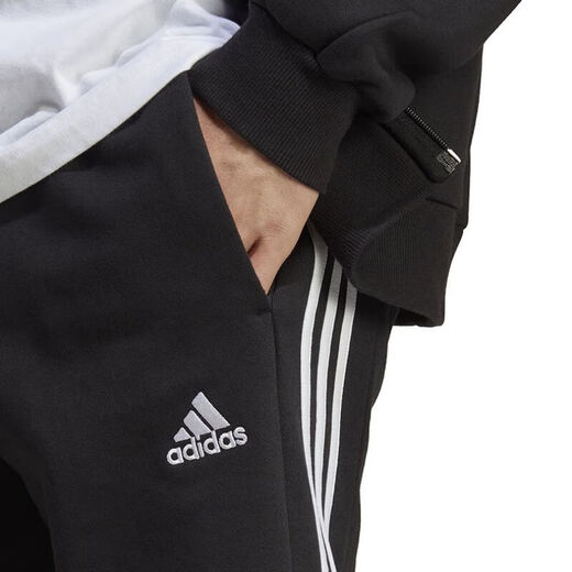 阿迪达斯（adidas）短裤男裤夏季2025新款针织裤透气舒适宽松休闲裤运动裤 IC9435黑色 L