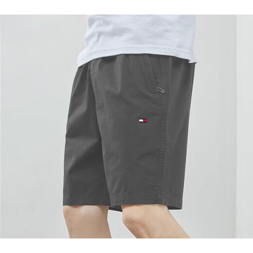 Tommybull American Tommy Tommy Tommy Summer Men's Pure Cotton Sport Pants Beach Pantalones de cinco cross cortos informales 9215 Frijoles Verde Parte M (sugerido 100-120 Jin [Jin equivale a 0.5 kg])