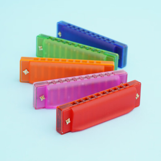 BREAZA children's harmonica special blowing instruments for babies toys for beginners and children's oral organs purple harmonica