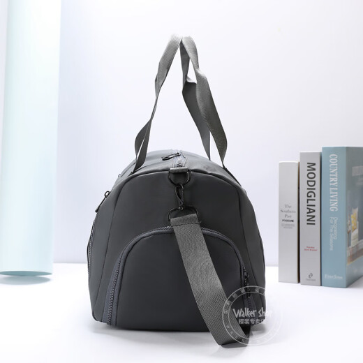 Walker Shop旅行包【防水牛津布】独立鞋仓可套拉杆箱多功能男士健身运动包 黑色27*22*45