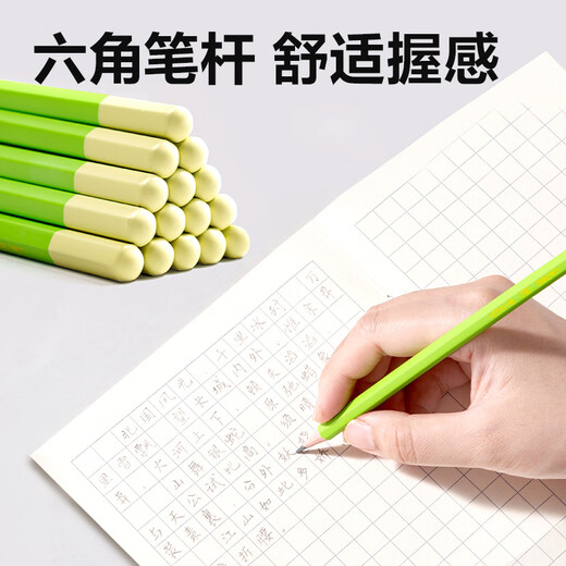 Deli 10 pack HB minimalist theme writing pencil graphite hexagonal pole log pencil exam art student sketch gift gift student start school gift HC841-HB