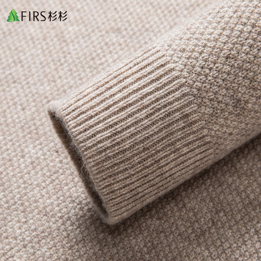 Shanshan 100% Strickjacke für Männer [verdickter Stil] Winter warmer runder Nackenpullover Pullover Strick -Basishemd für Männer