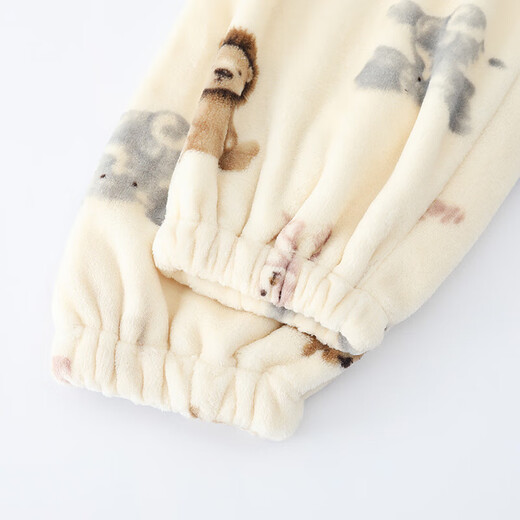 Muji com gleiche Pyjamahose für Frauen im Herbst und Winter Flanell verdickte Hosen