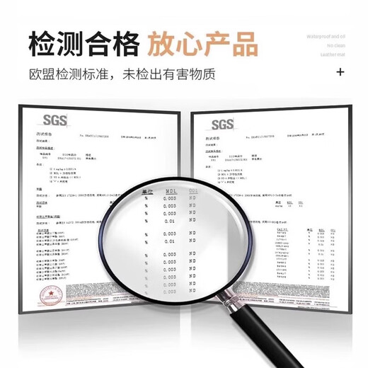 三栖虎厨房地垫防水防滑可擦免洗防油pvc满铺垫可剪裁耐脏地毯 15917-清鸢黛 200x300cm（一擦即净防水防油）