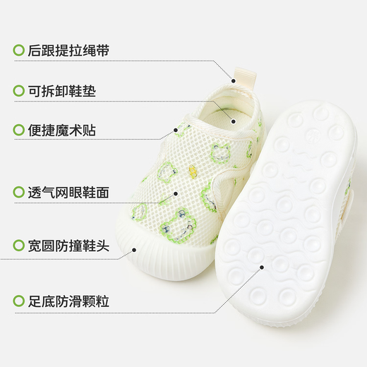 
Baby Baby Shoes Toddler Summer Thin Breathable 6-December Baby Shoes Soft Sole Indoor Slip Floor Shoes
