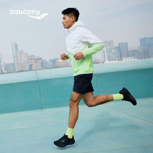 Saucony索康尼浪潮3缓震跑鞋男25年春季新款透气跑步鞋入门训练 黑 42