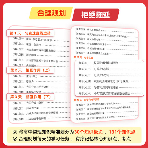 [Selected] 2026 new version of Yao Jiming Ge's college entrance examination physics real questions category and brush 1200 questions Zhang Mei's college entrance examination chemistry real questions category and brush 1300 questions Xiao Guo will take you to brush comprehensive questions 30 days of shorthand high school physics knowledge (26 new version)