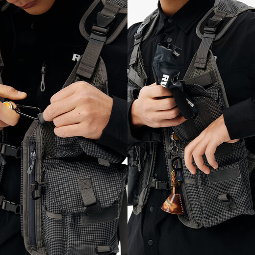 RVVRRVVR New Stream Walker Vest Luya Fishing Vest Outdoor Multifunctional Breathable Stream Wild Fishing Men's Vest Mountain Stream Green One Size