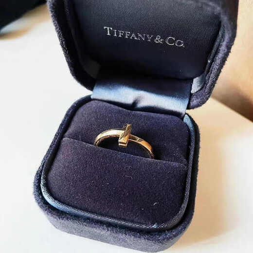 Junpo iffn25 new classic T1 ring 18K rose gold wedding ring narrow version with diamond and half diamond couple ring without diamonds