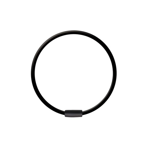 M2KA high elastic anti-slip hair tie for women summer new sports headband hair tie durable rubber band 4mm hair rope black 6 pieces