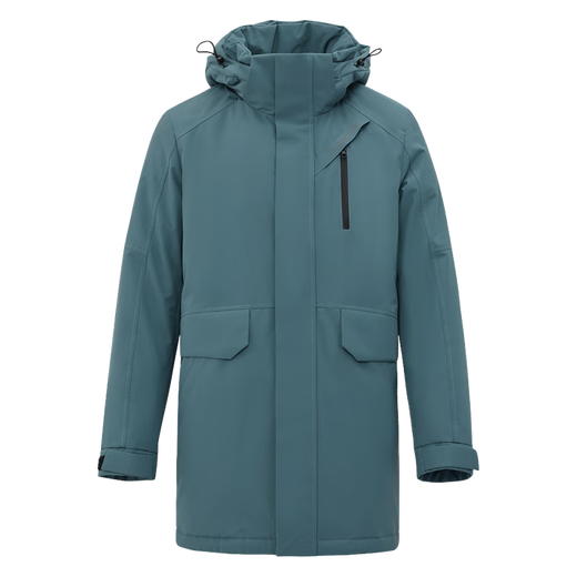 Xue Zhongfei [Off-season clearance] Hot fashion warmth and cold casual and versatile warm down men's down jacket for women duck down deep steel blue 5087-833 XL /180