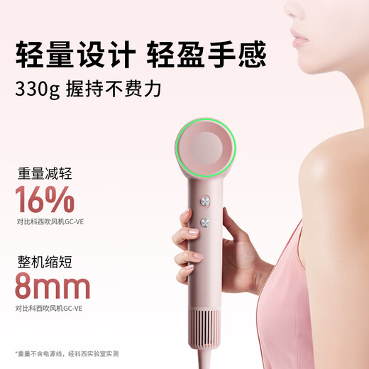 KEHEAL Water-light Plasma Hair Dryer 3.7 Billion Plasma Hair Care Pregnant Women and Children Home Low-temperature Quick-drying Hair Dryer Intelligent Temperature Control Hair Care Power-generating Hair Dryer VE2 Taro Purple