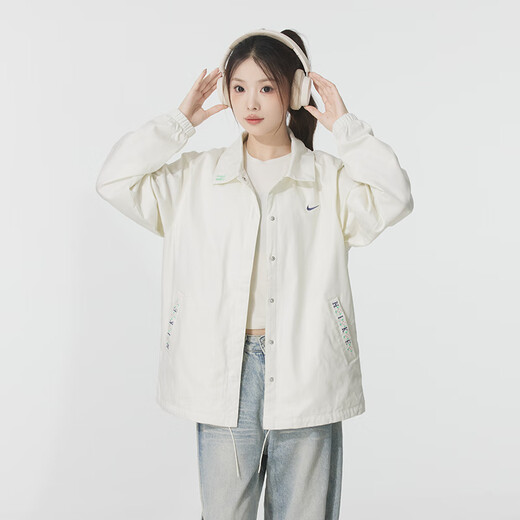 
Nike (NIKE) Women's Clothing 2025 New Summer Sportswear Fashion Outdoor Windproof Jacket Casual Fitness Training Woven Jacket IH9274-047 S